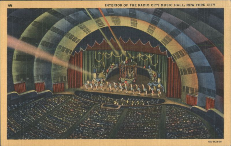 Interior of the Radio City Music Hall, New York City