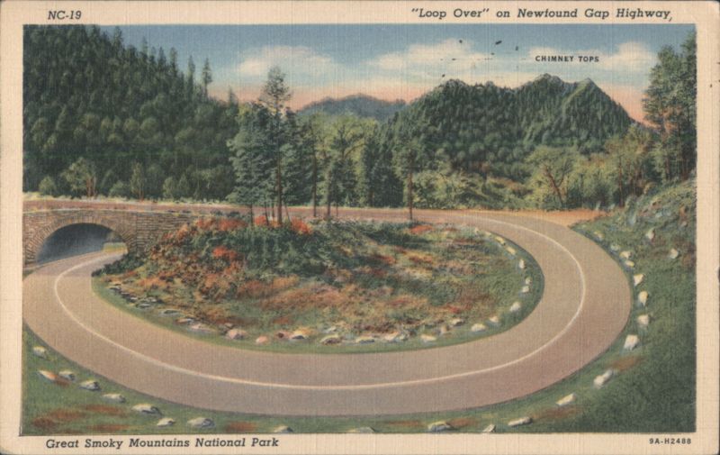 Loop Over on Newfound Gap Highway North Carolina