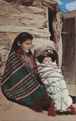 Navajo Mother with Papoose Postcard