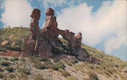Natural Bridge Rock Formation Postcard