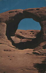 Honeymoon Arch In Mystery Valley Postcard