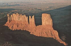 Aerial View of Monument Valley Postcard
