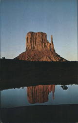 Left Mitten Reflection, Monument Valley Postcard