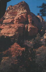 Beautiful Red Rock Pinnacles in Oak Creek Canyon, Arizona Postcard