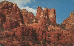 Red Rocks of Oak Creek Canyon, Arizona Postcard