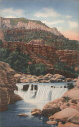 Oak Creek Canyon - Highway No. 79, Flagstaff to Prescott, Arizona Postcard