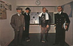 Heroes of Flight, American Heritage Wax Museum Postcard