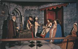 Christopher Columbus meets King Ferdinand and Queen Isabella of Spain Postcard