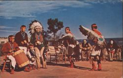 Hopi Indian Dancers, Grand Canyon, Arizona Postcard