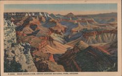 Near Grand View, Grand Canyon National Park Postcard