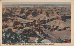 Kaibab Trail from Yaki Point, Grand Canyon National Park Postcard