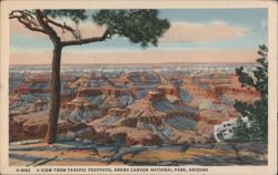 A View from Yavapai Footpath, Grand Canyon National Park Postcard