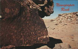 Newspaper Rock Postcard