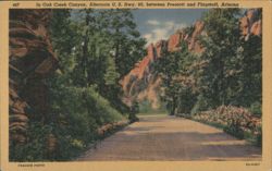 In Oak Creek Canyon, Alternate U. S. Hwy. 89 Postcard