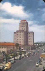 Post Office and Hotel Westward Ho Postcard