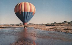 Hot Air Balloon, Arizona State Flag Postcard