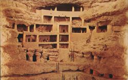 Montezuma Castle National Monument Cut Away Model Postcard