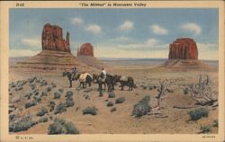 "The Mittens" in Monument Valley Postcard
