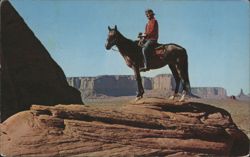 Navajo Horsemen in Monument Valley Postcard