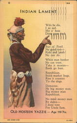 Indian Lament by Old Hosteen Yazzie Postcard