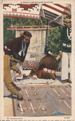 A Navajo Indian Sand Painting Postcard