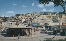 International Boundary into Mexico from Nogales, Arizona Postcard
