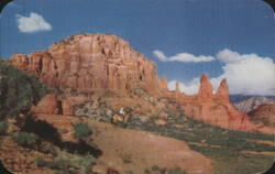 Red Cliffs in Oak Creek Canyon, Arizona Postcard