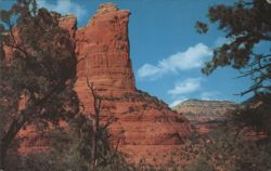 Coffee Pot Rock, Oak Creek Canyon Postcard