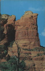Coffee Pot Rock, Oak Creek Canyon Postcard