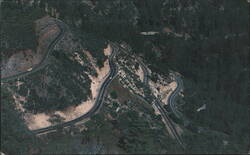 Switchbacks Into Oak Creek Canyon, Arizona Postcard
