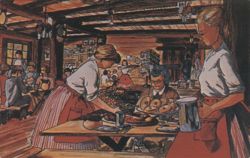 Mining Camp Restaurant Postcard