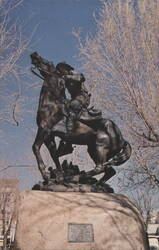 Statue of Bucky O'Neil, Courthouse Square Postcard
