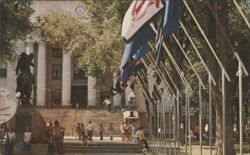 Yavapai County Court House during Frontier Days Postcard