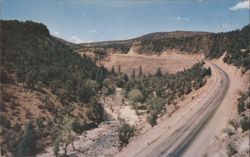 U. S. Hwy. 60 Follows Carrizo Creek Postcard