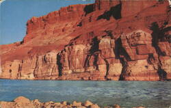 Rock Cliffs Along the Colorado Postcard