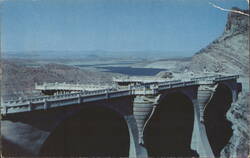 Coolidge Dam and Lake Postcard