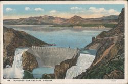Roosevelt Dam and Lake, Arizona Postcard
