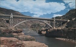 Bridge Over Salt River, Salt River Canyon, Arizona Postcard