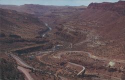 Switchbacks at Bottom of Salt River Canyon Postcard