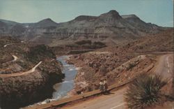 Salt Creek Canyon, Phoenix-Albuquerque Highway Postcard