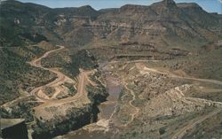 Switchbacks, Salt River Canyon, Arizona Postcard
