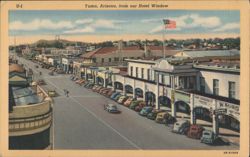 Yuma, Arizona, from our Hotel Window Postcard