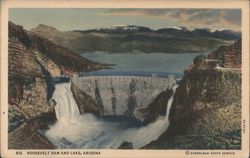 Roosevelt Dam and Lake, Arizona Postcard