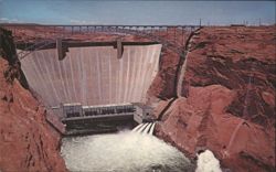 Glen Canyon Dam, Page, Arizona Postcard