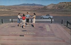 Four Corners Monument - Utah, Colorado, New Mexico, Arizona Postcard