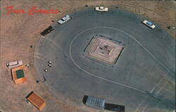 Four Corners Marker Postcard