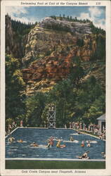 Swimming Pool at Call of the Canyon Resort Postcard