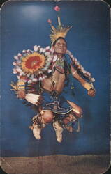 Indian War Dancer Postcard