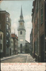 Christ Church (Old North Church), Boston, Mass. Postcard