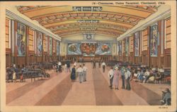 Concourse, Union Terminal, Cincinnati Postcard